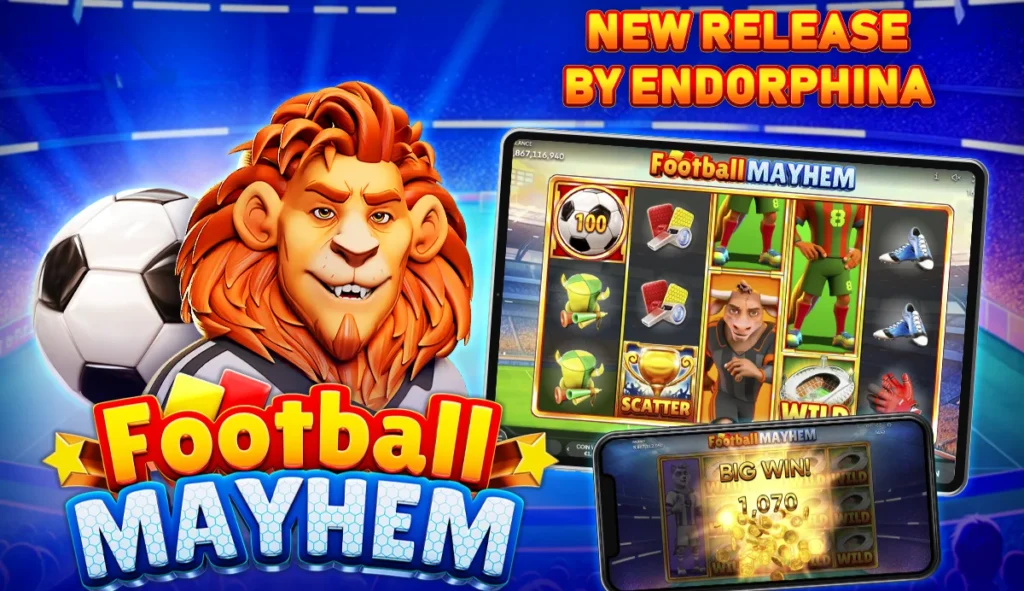 Football Mayhem, un jeu de hasard d'Endorphina autour du Football